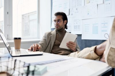 digital marketing executive working on ppc advertising strategy