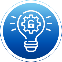 Conversational AI_Unlocking Insights unlocking insights, lightbulb icon